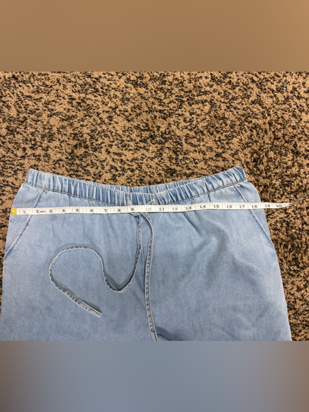 Hem & Thread Light Blue Tencel Drawstring Waist Pants NWT size Large - Picture 4 of 7